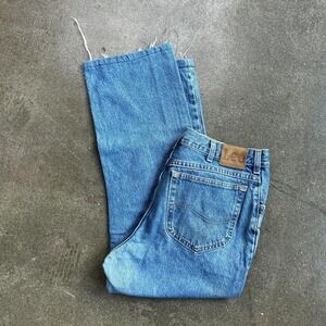 Vintage 90s Lee Relax Fit Medium Wash Straight Leg Denim Jeans Men's 34 x 30
